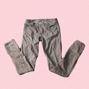 Banana Republic Jeans Womens 27 Light Grey Skinny Stretch Denim Pants Casual